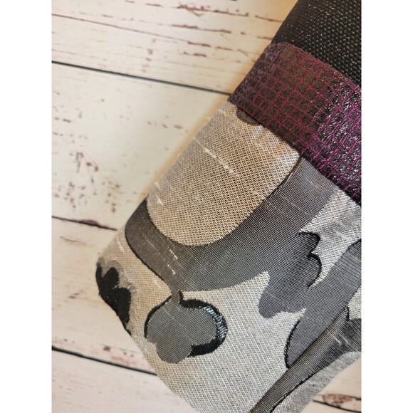 Julia Ku Blazer Bohemian Women's Jacket Blue Black Gray Floral Metallic Size 2X - Picture 5 of 13